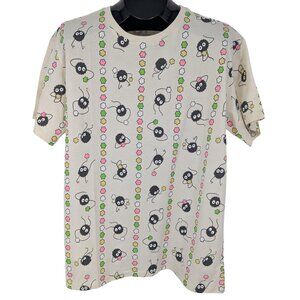 Studio Ghibli Spirited Away T Shirt Size M Soot Sprites Organic Cotton Fairycore